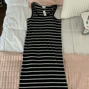 Black & white stripped sun dress